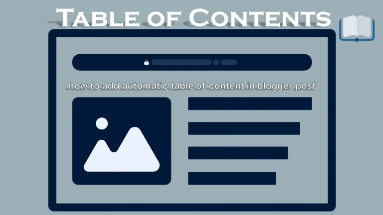 table of content