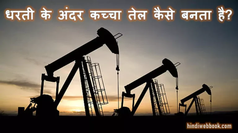 धरती के अंदर कच्चा तेल कैसे बनता है