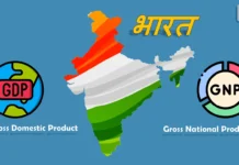Difference in GDP and GNP in Hindi